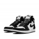 Sneakers Air Jordan 1 High OG nero bianco (Vamp con lanugine)