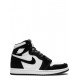 Sneakers Air Jordan 1 High OG nero bianco (Vamp con lanugine)